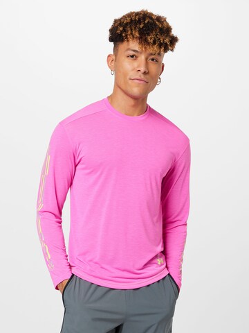 UNDER ARMOUR Funkční tričko 'Run Anywhere' – pink: přední strana