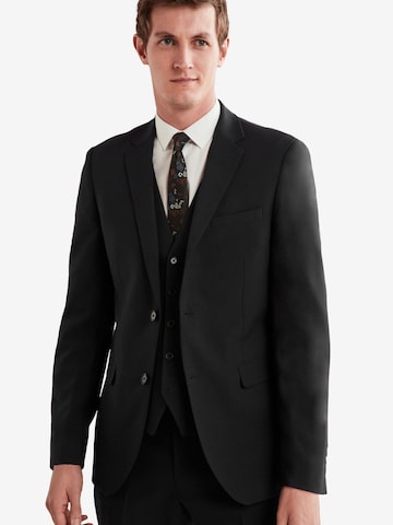 Next - Slimfit Jaqueta de negócios em preto: frente