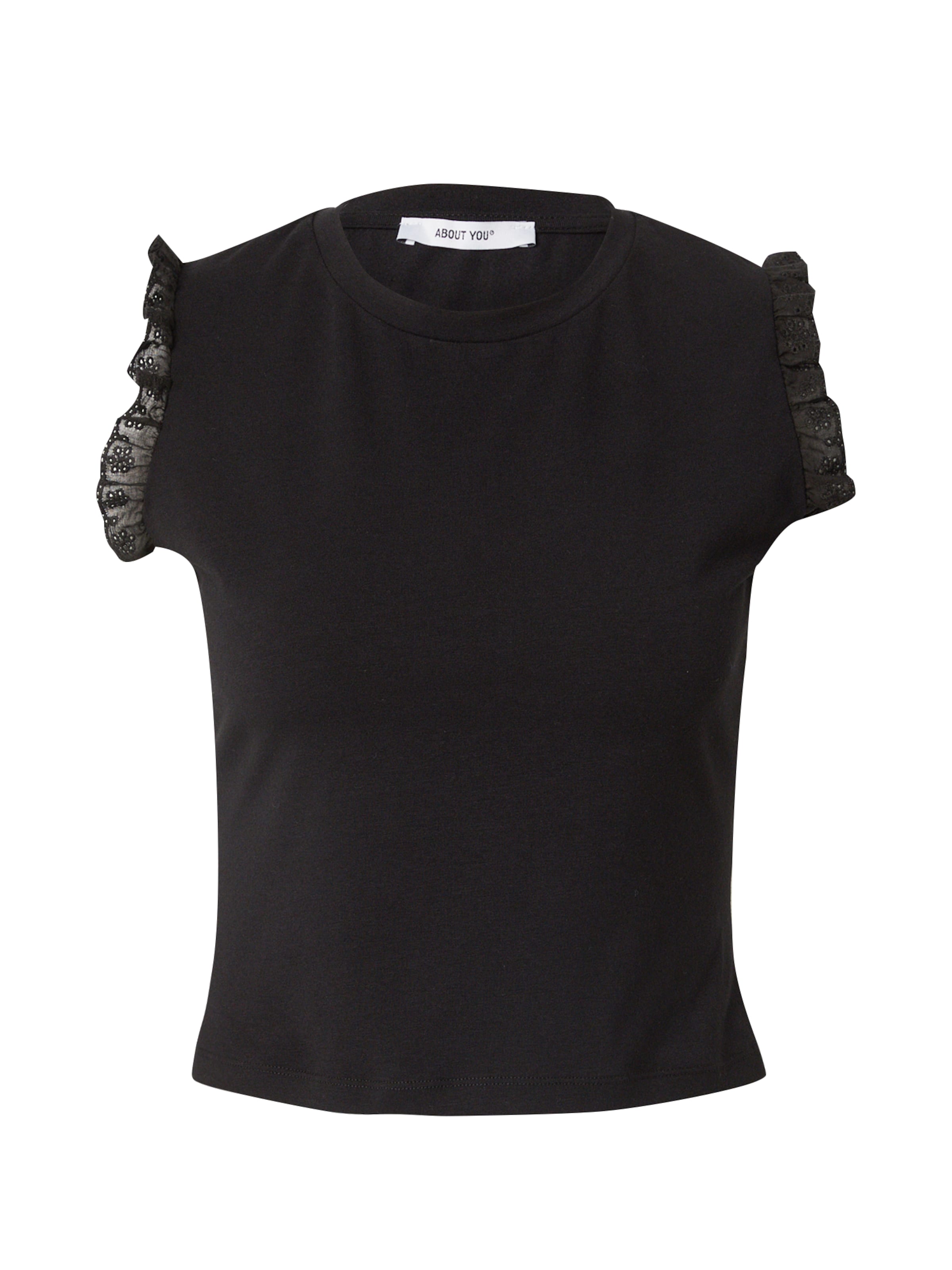 ABOUT YOU Topp 'Julina', värv must: eest vaates