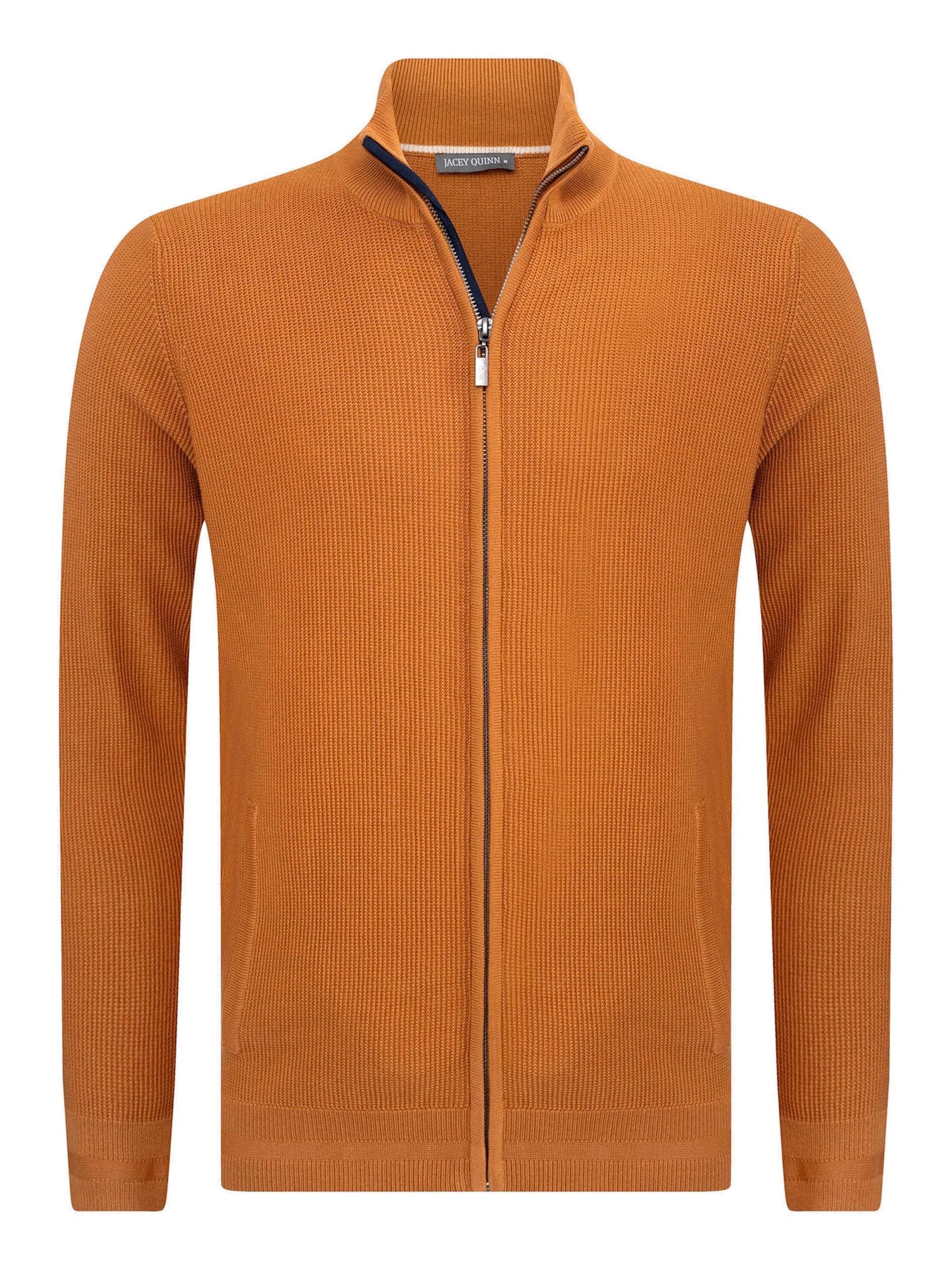 Jacey Quinn Knit cardigan in Beige: front