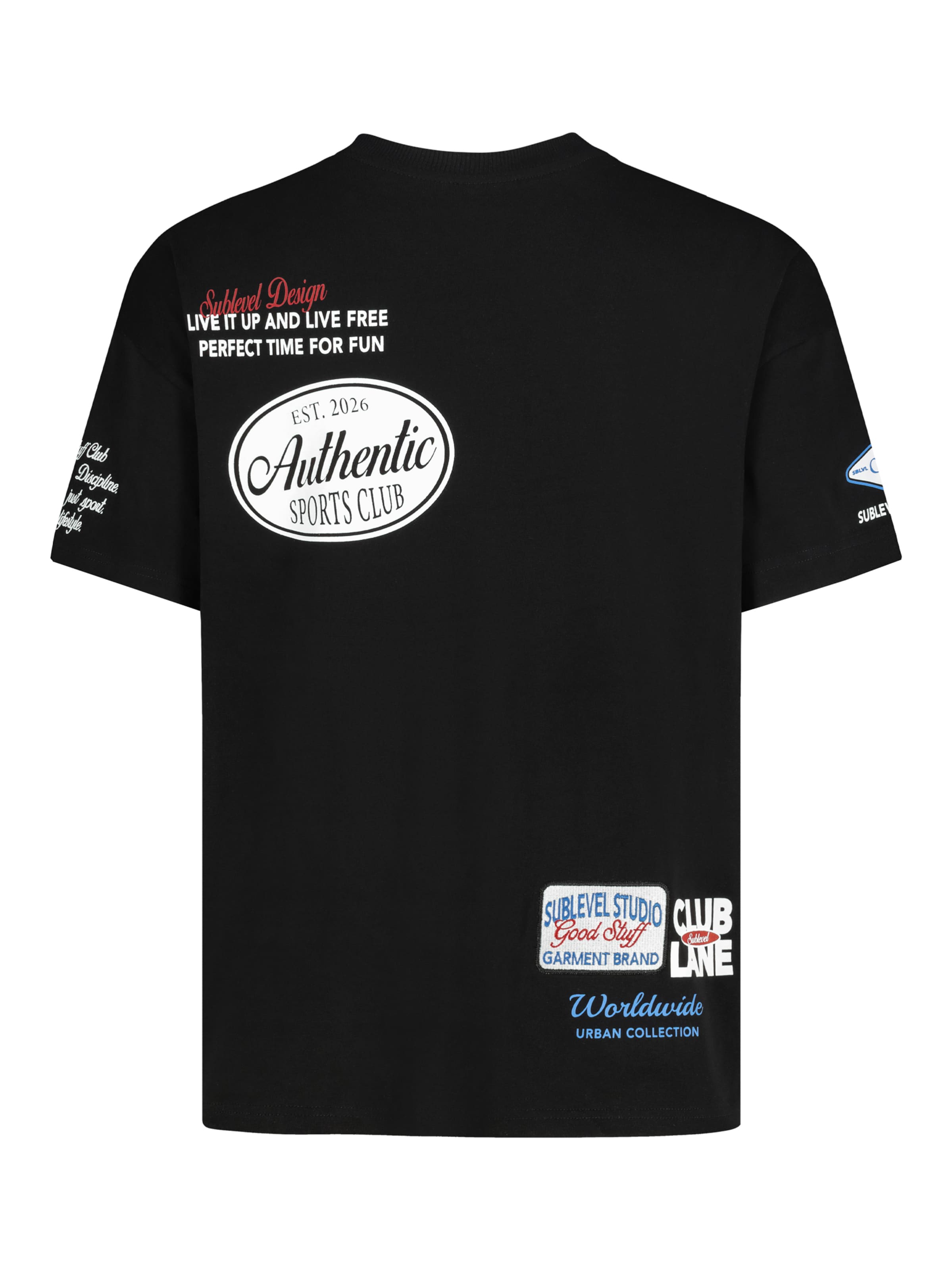 Sublevel T-Shirt in Schwarz