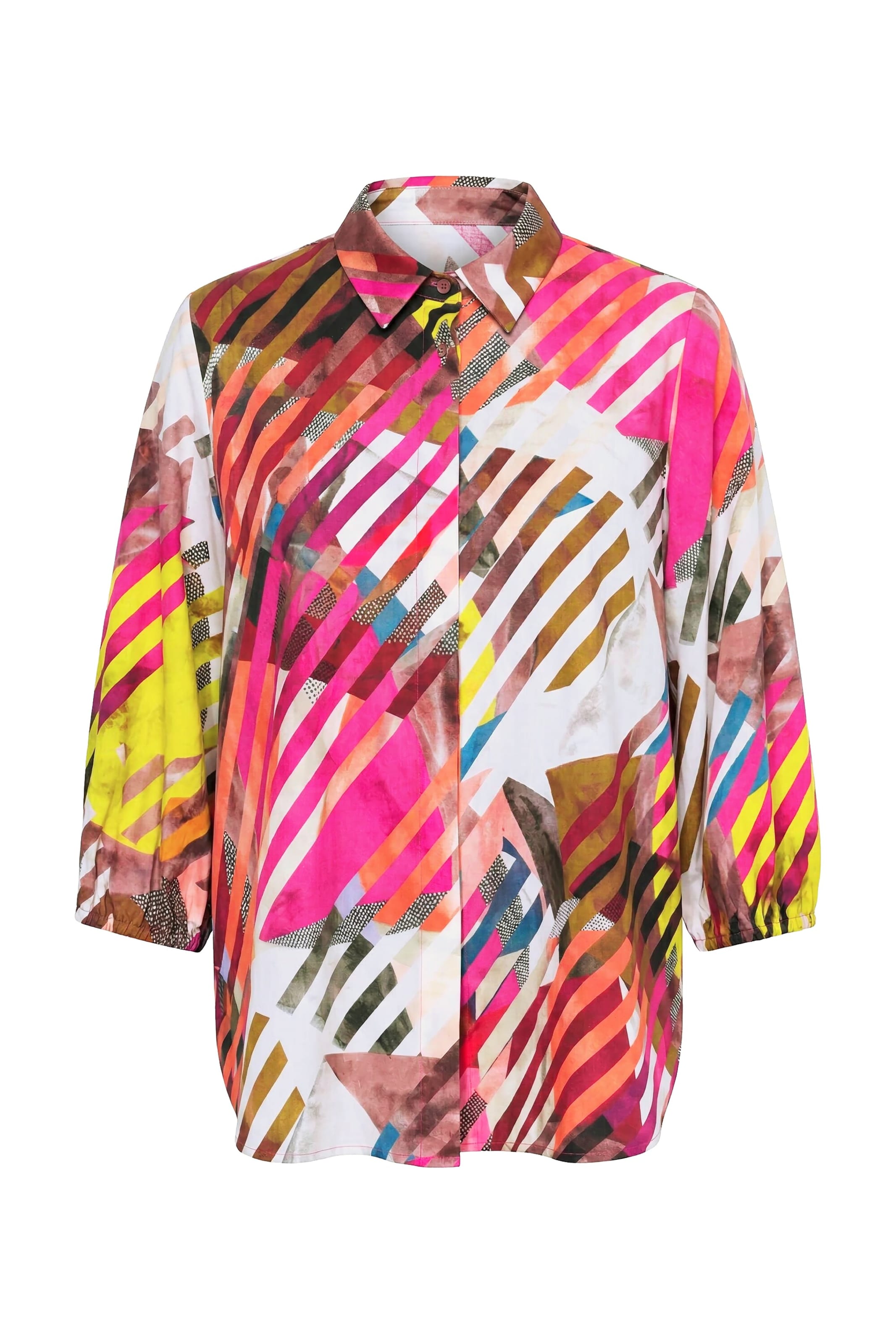 Ulla Popken Bluse in Pink: Vorderseite