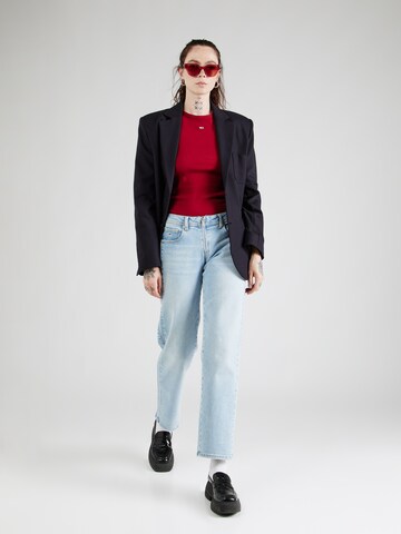 Tommy Jeans Tričko 'ESSENTIAL' – červená