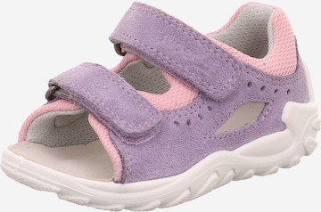 SUPERFIT Sandals 'Flow' in Purple: front