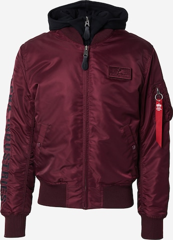 ALPHA INDUSTRIES Přechodná bunda – červená: přední strana