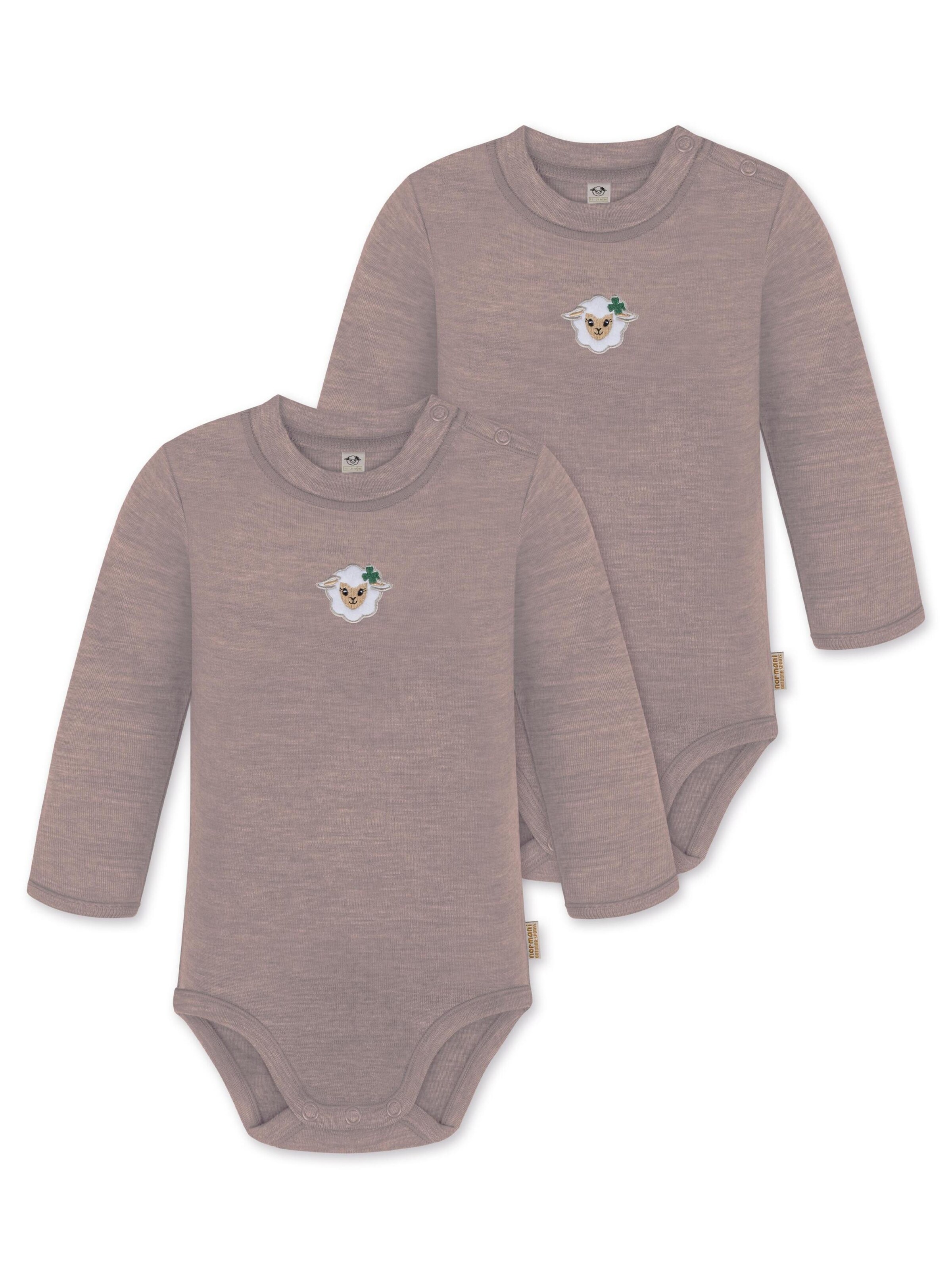 Barboteuse / body 'Tuai' normani en rose : devant