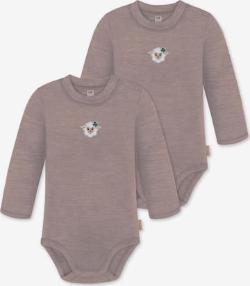 Barboteuse / body 'Tuai' normani en rose : devant