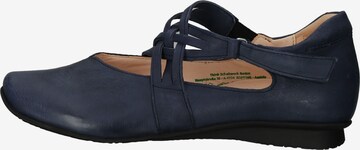 THINK! Ballet Flats with Strap in Blue