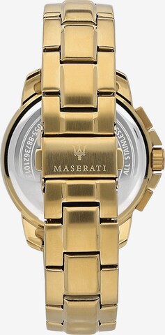 Montre à affichage analogique Maserati en or