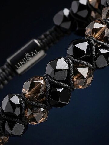 Bracelet 'RAUCHQUARZ SCHWARZER TURMALIN' UNIQAL en mélange de couleurs