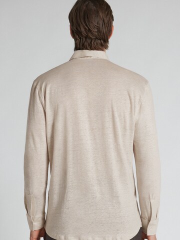IUMAN Intimissimi Regular fit Button Up Shirt in Beige