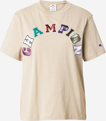 Champion Authentic Athletic Apparel T-Shirt in Beige: predná strana