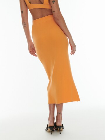 ABOUT YOU x Laura Giurcanu Skirt 'Thea' in Orange