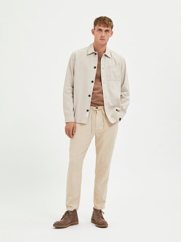SELECTED HOMME Regular Chino trousers 'Brody' in Beige