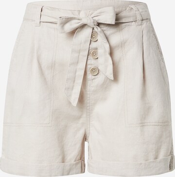 QS Loose fit Pants in Beige: front