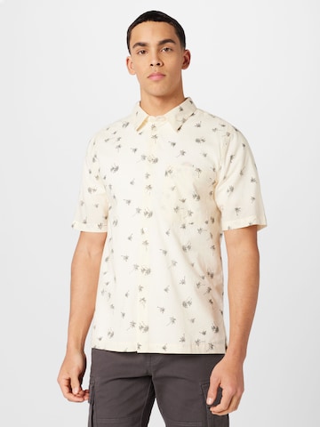 ABOUT YOU Regular fit Button Up Shirt 'Ediz' in Beige: front