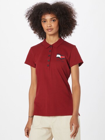 TOMMY HILFIGER - Camiseta 'ABO' en rojo: frente