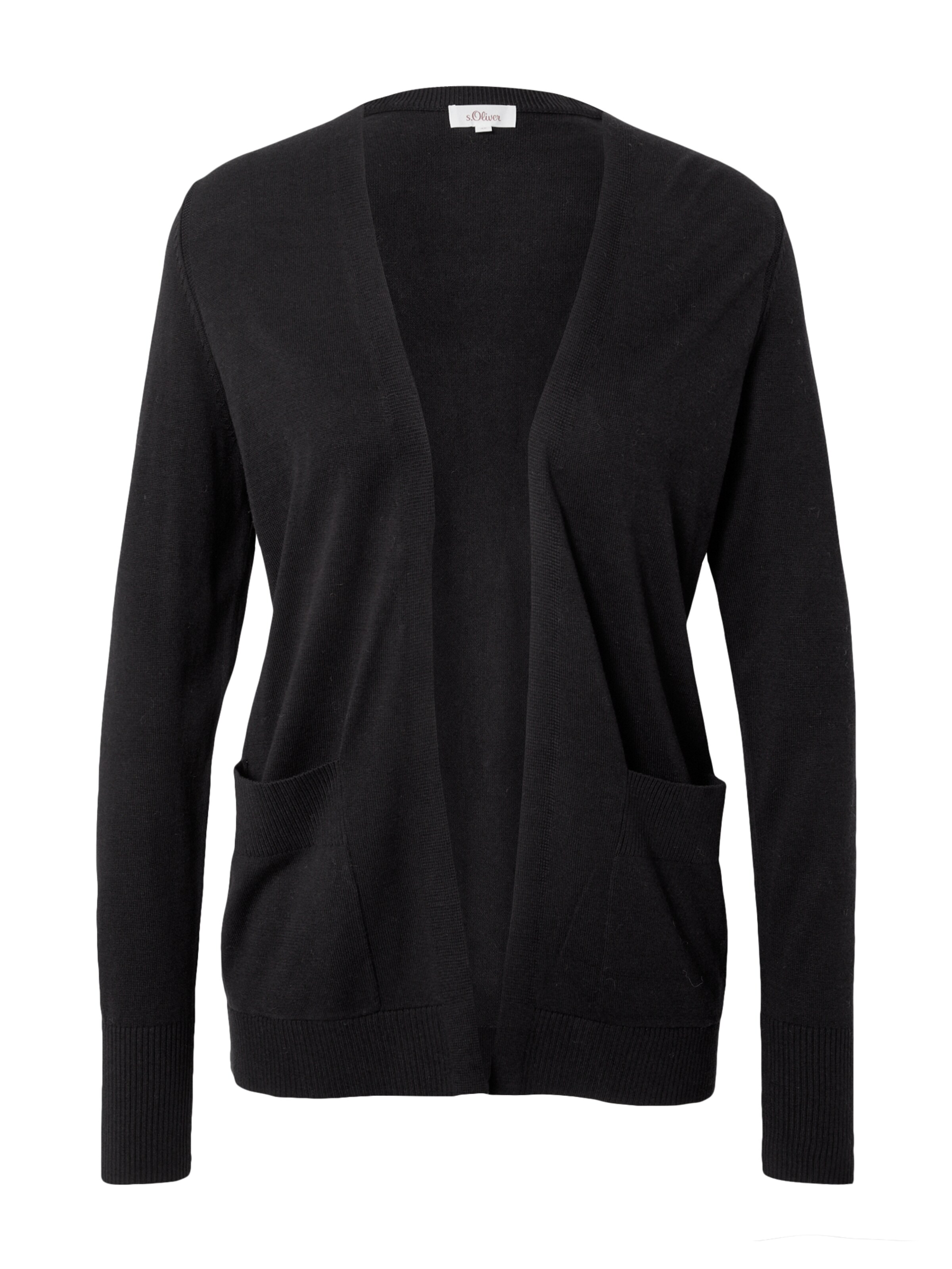 Cardigan s.Oliver en noir : devant