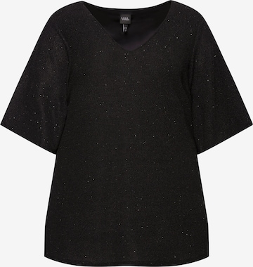 Ulla Popken Shirt in Schwarz: Vorderseite