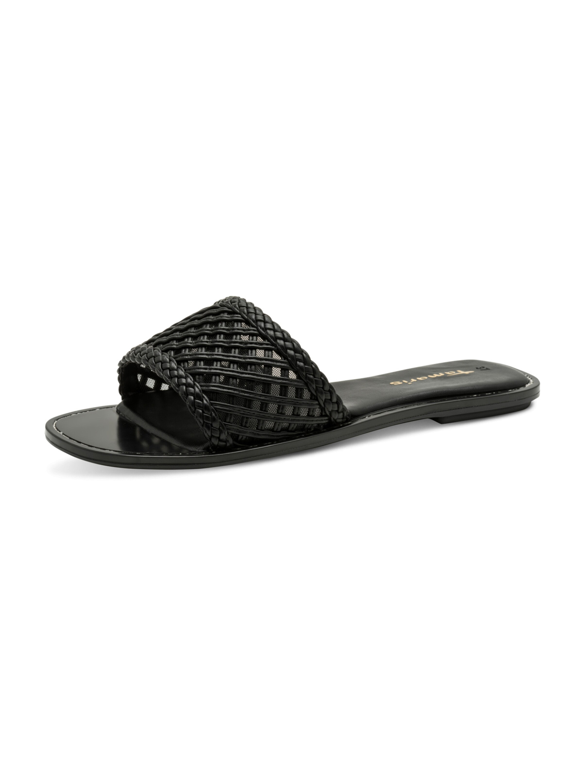 Tamaris Mules in Black: front
