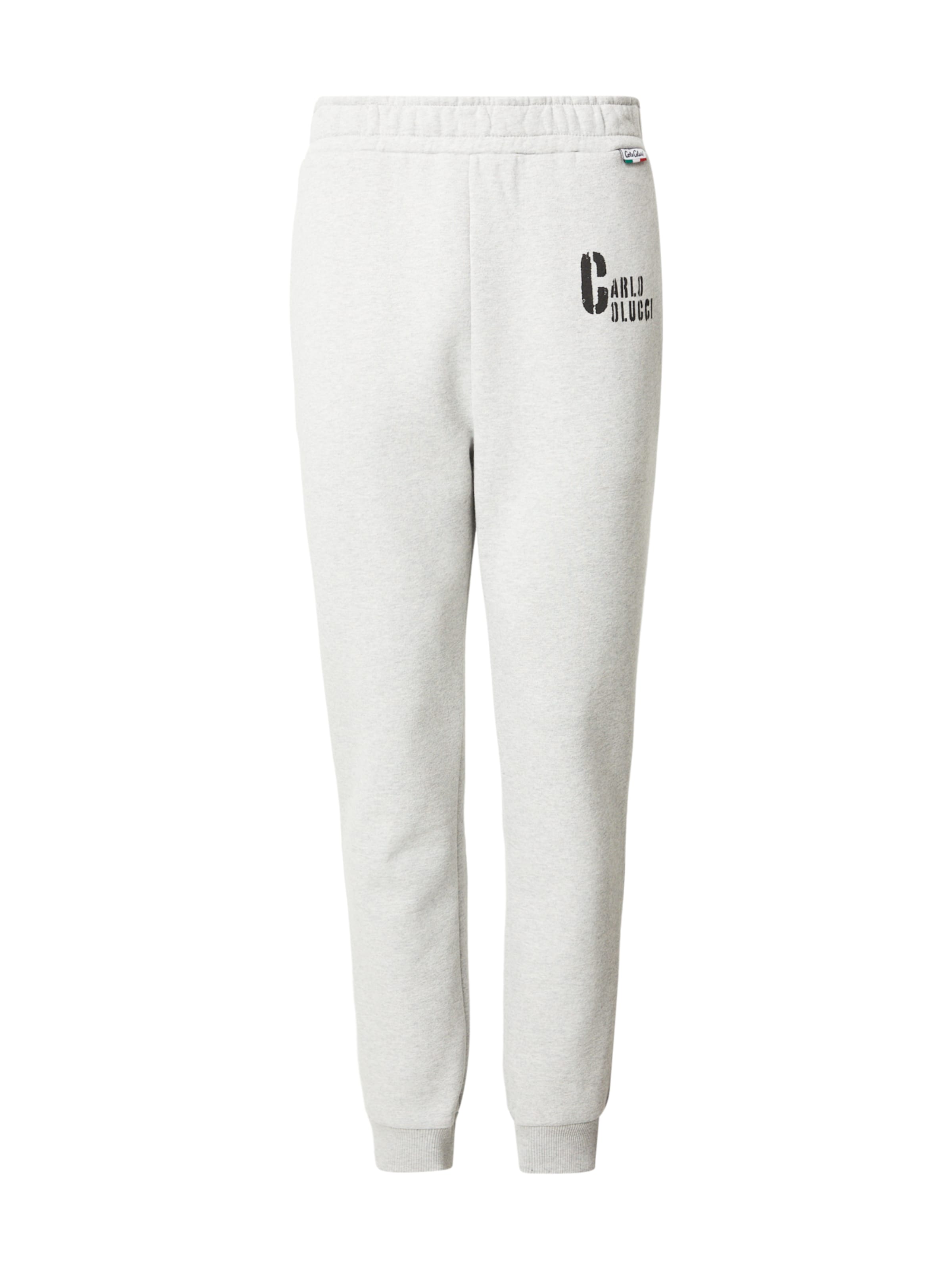 Effilé Pantalon 'Fabiano' Carlo Colucci en gris : devant