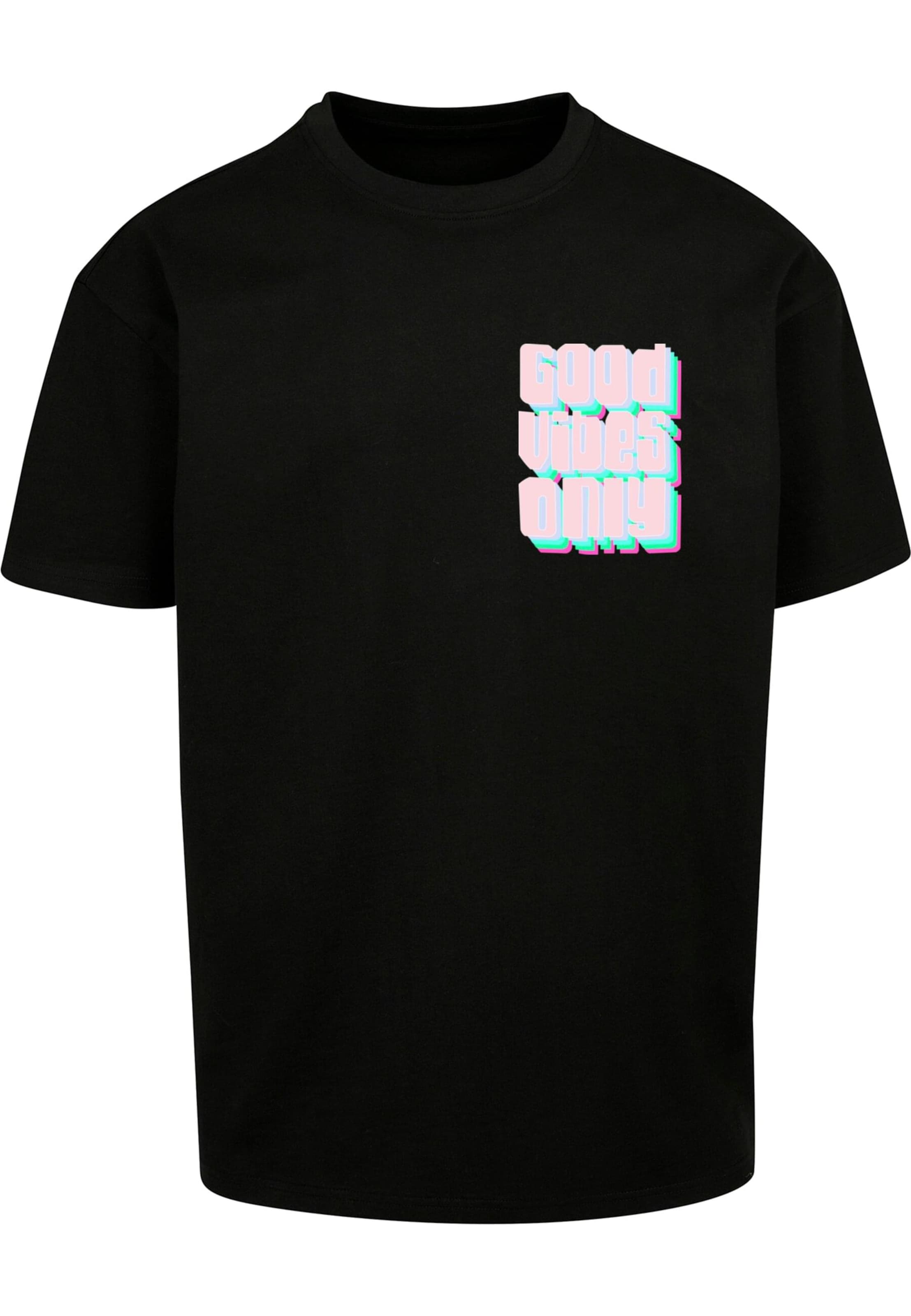 2Y Premium Shirt 'Good Vibes Only' in Black: front