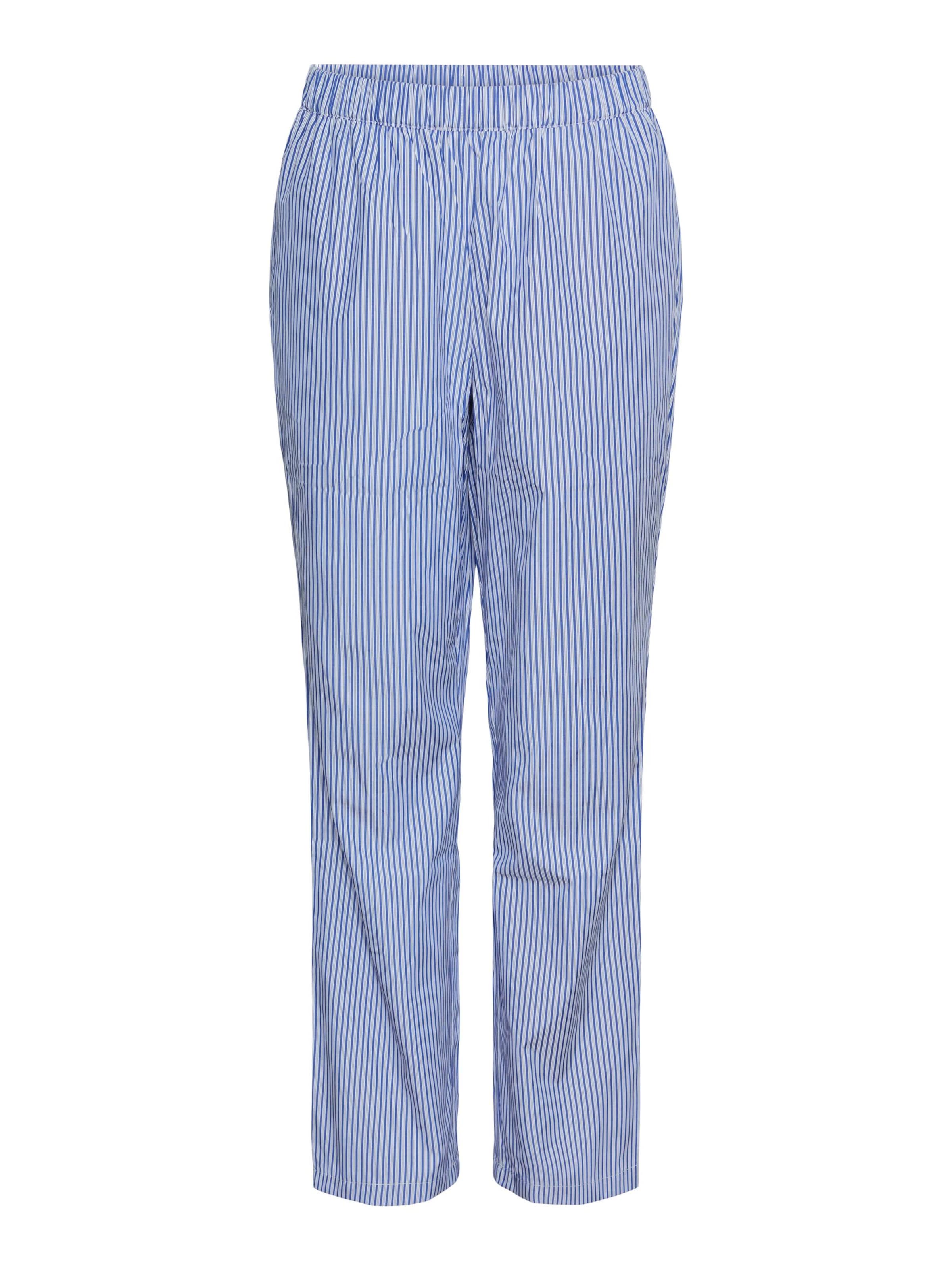 PIECES Loose fit Trousers 'HOLLY' in Blue: front