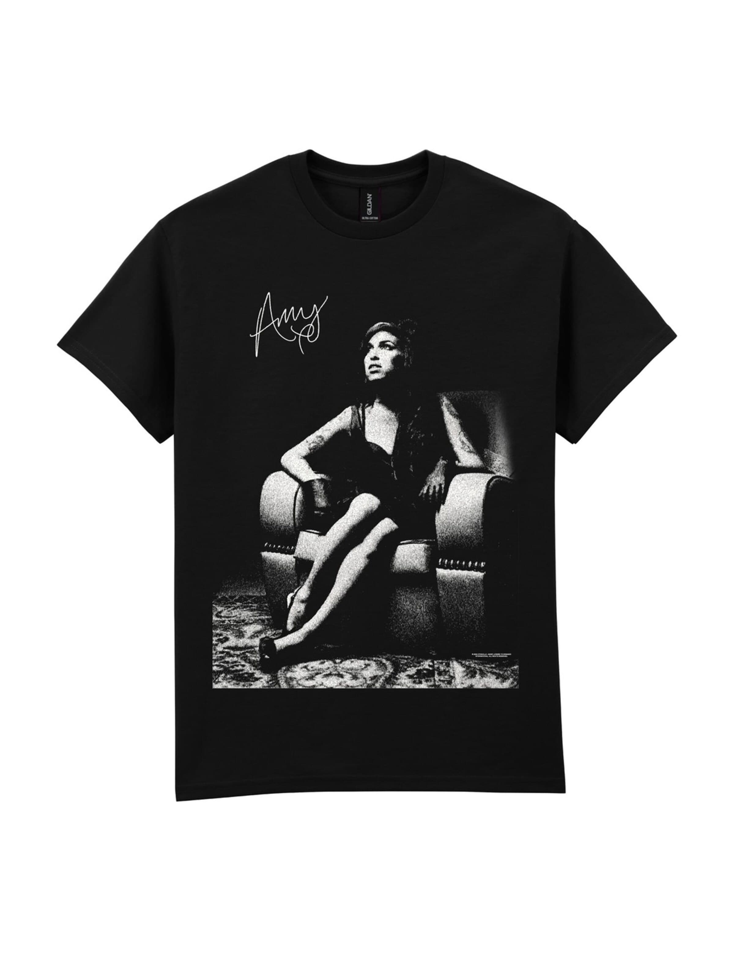 T-Shirt 'Amy Winehouse Bawchair' Rockshirts en noir : devant