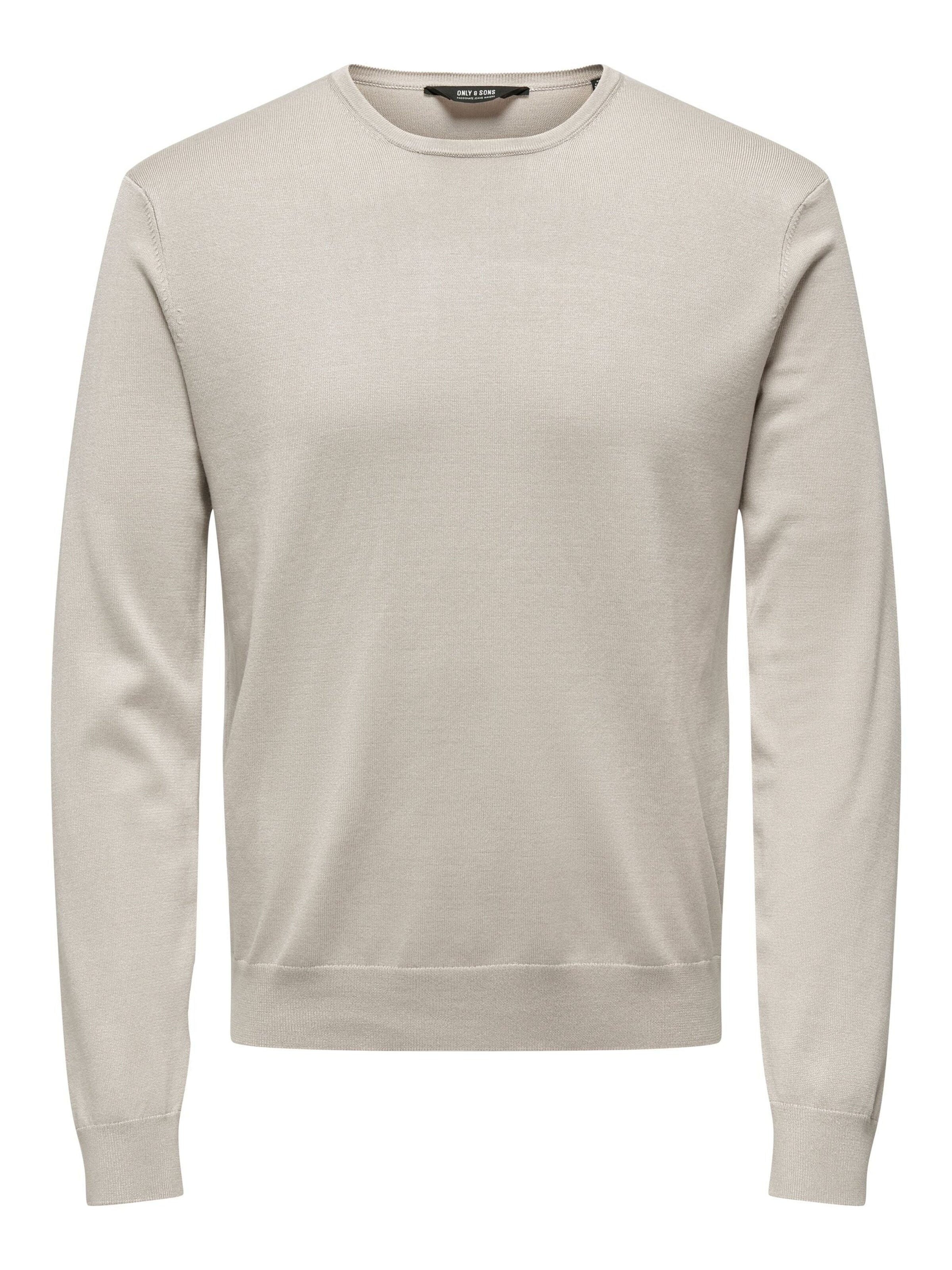 Pull-over Only & Sons en beige : devant