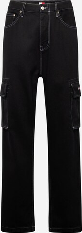 Tommy Jeans Lużny krój Bojówki w kolorze czarny: przód