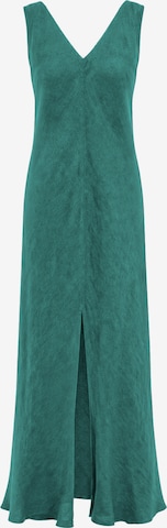 Abito 'Maxi Linen Dress with V Neck' di Haris Cotton in verde: frontale
