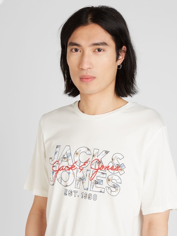 T-Shirt 'CHILL' JACK & JONES en blanc