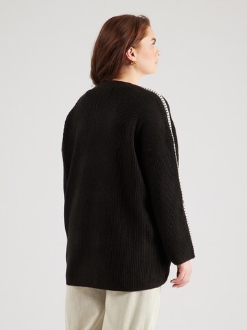 Vero Moda Curve Gebreid vest 'VMCZORA' in Bruin
