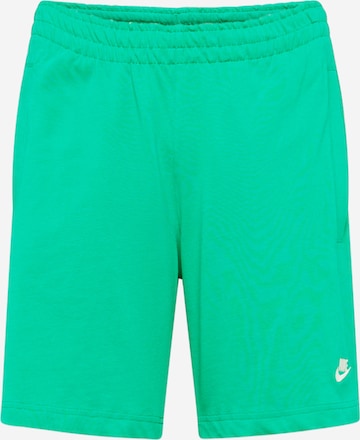 Regular Pantalon 'CLUB' Nike Sportswear en vert : devant