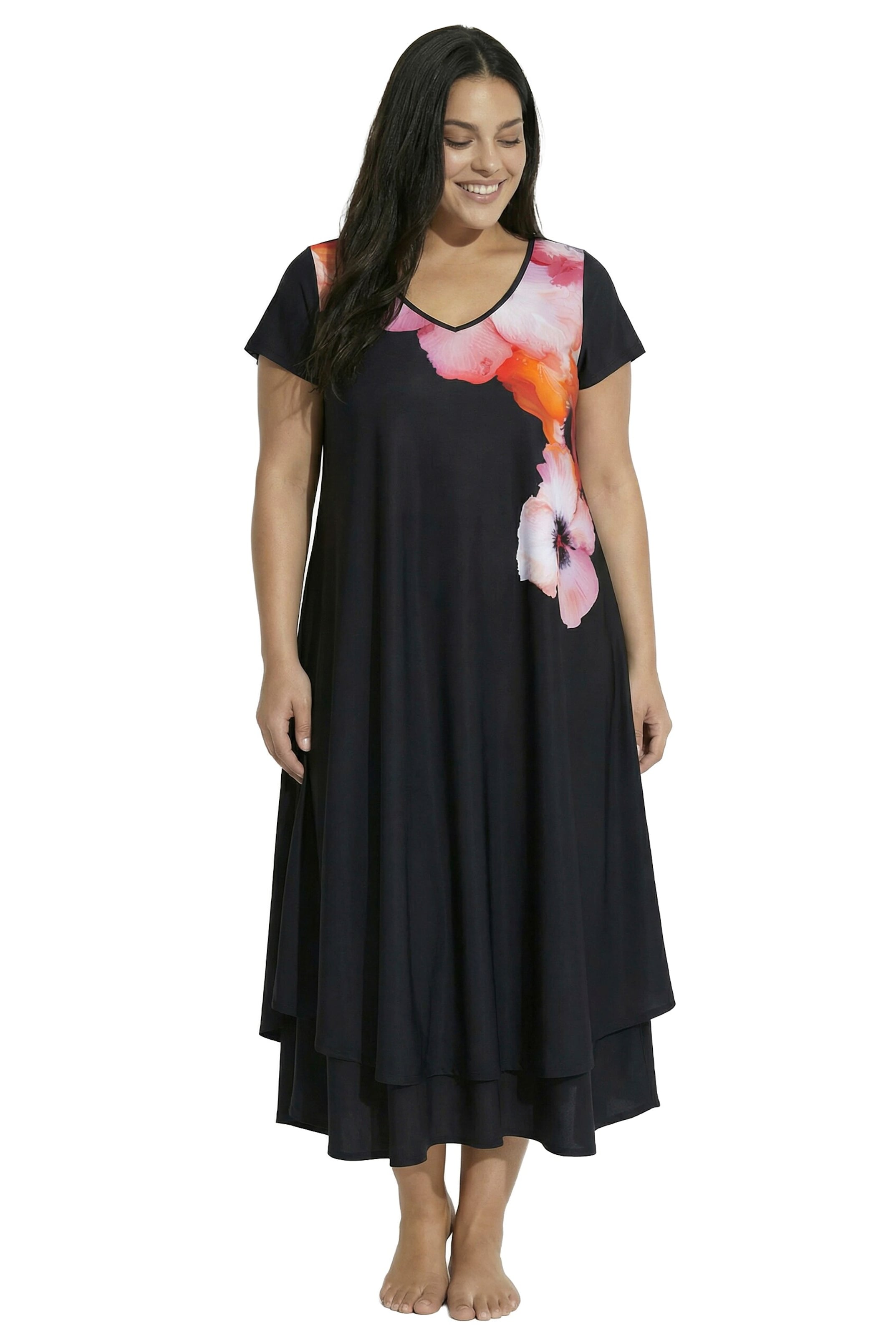 Ulla Popken Dress in Black: front