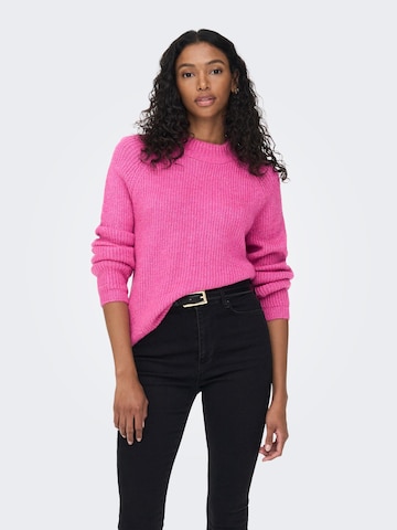 ONLY Пуловер 'Jade' в розово: отпред