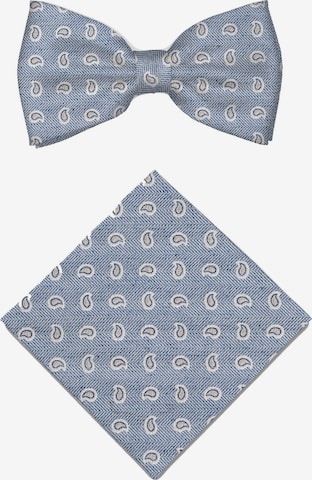 Real Guys Set Fliege mit Einstecktuch in Blau: Vorderseite