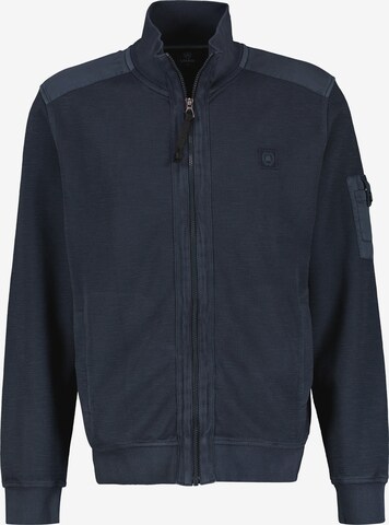 LERROS Zip-Up Hoodie in Blue: front