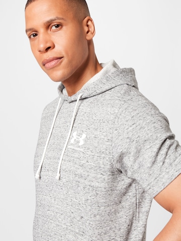 UNDER ARMOUR Athletic Sweatshirt 'Rival Terry' in Grey