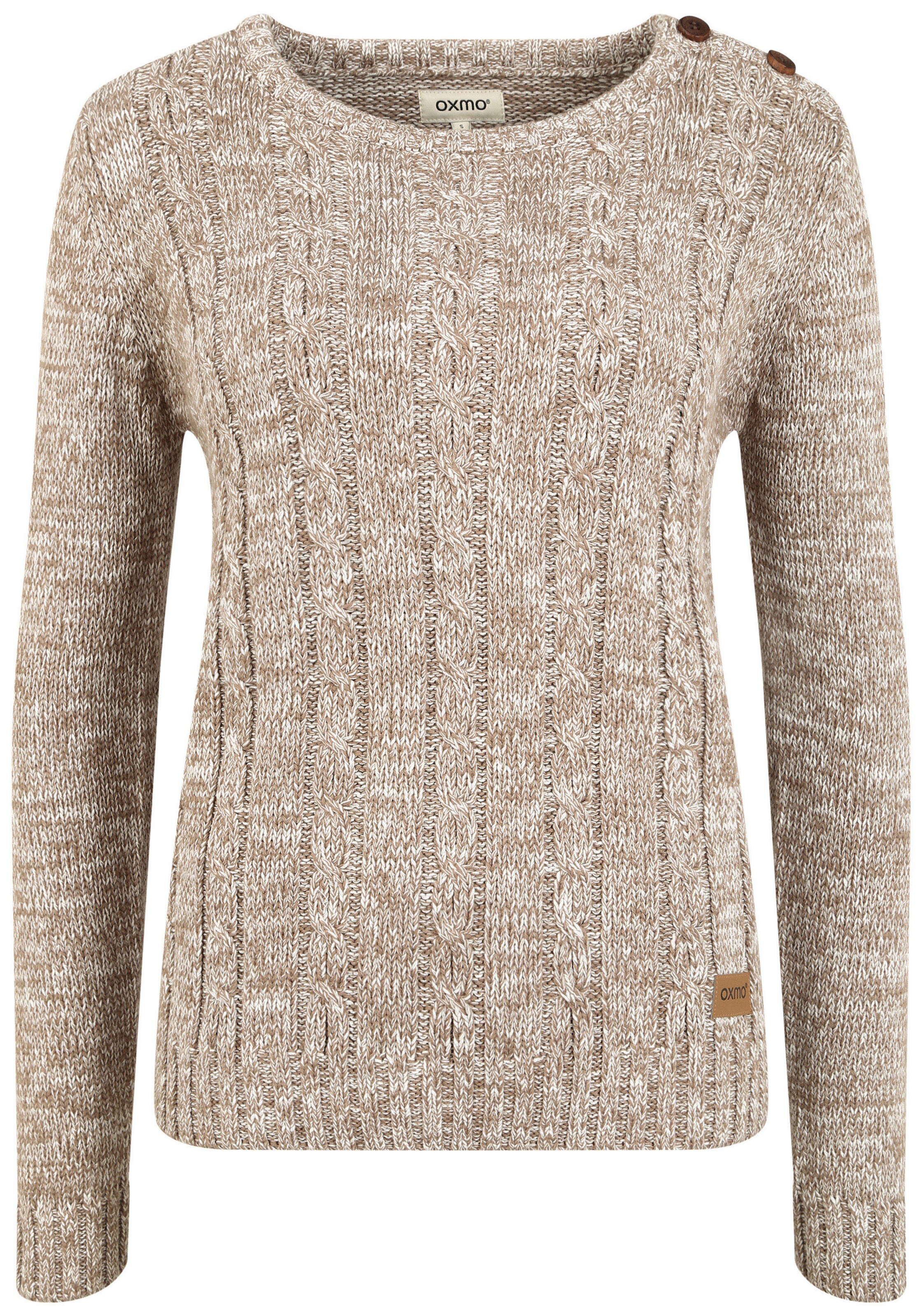 Oxmo Pullover 'Phia' in Beige: Vorderseite