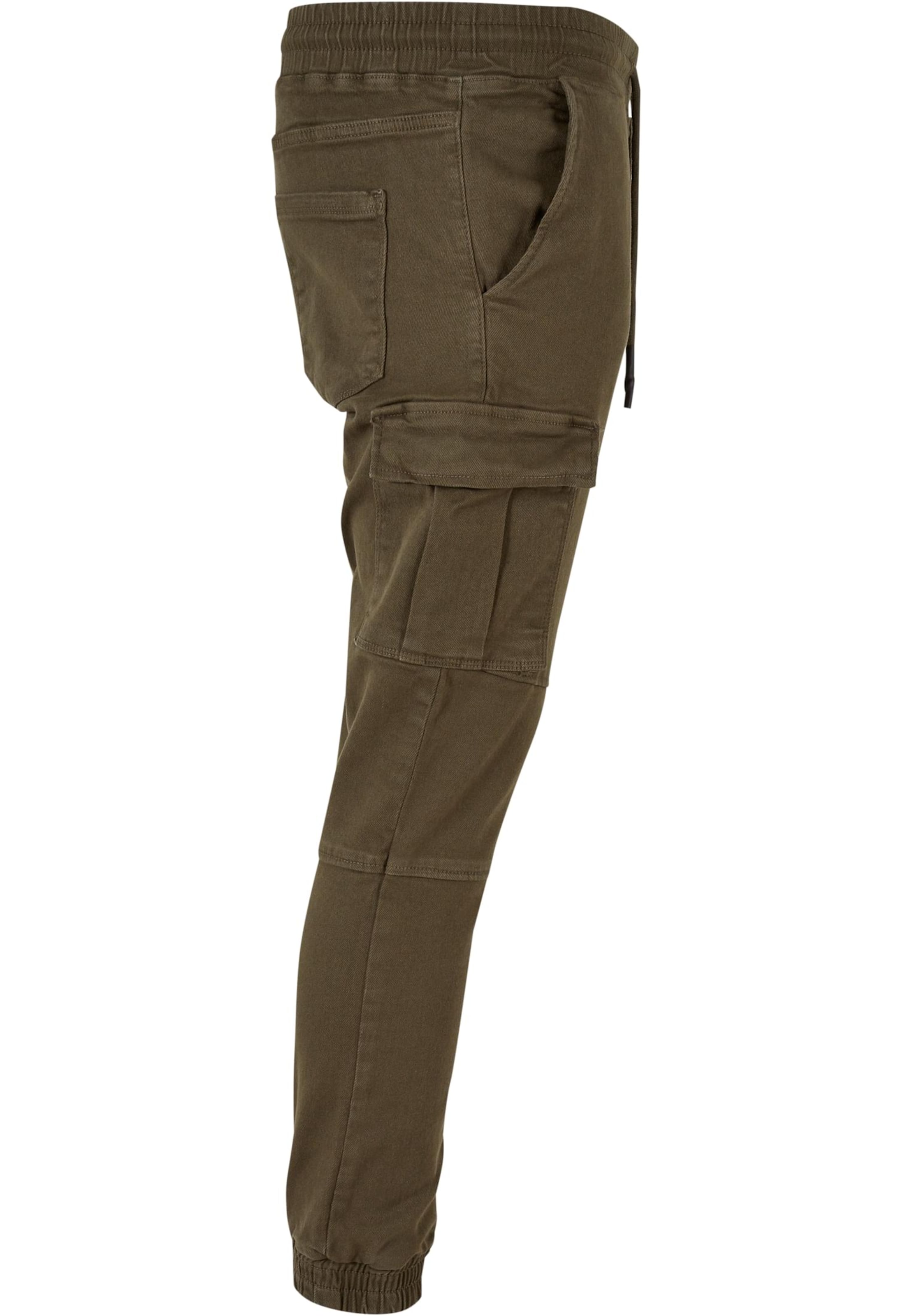 DEF Tapered Cargojeans 'Litra Antifit' in Grün