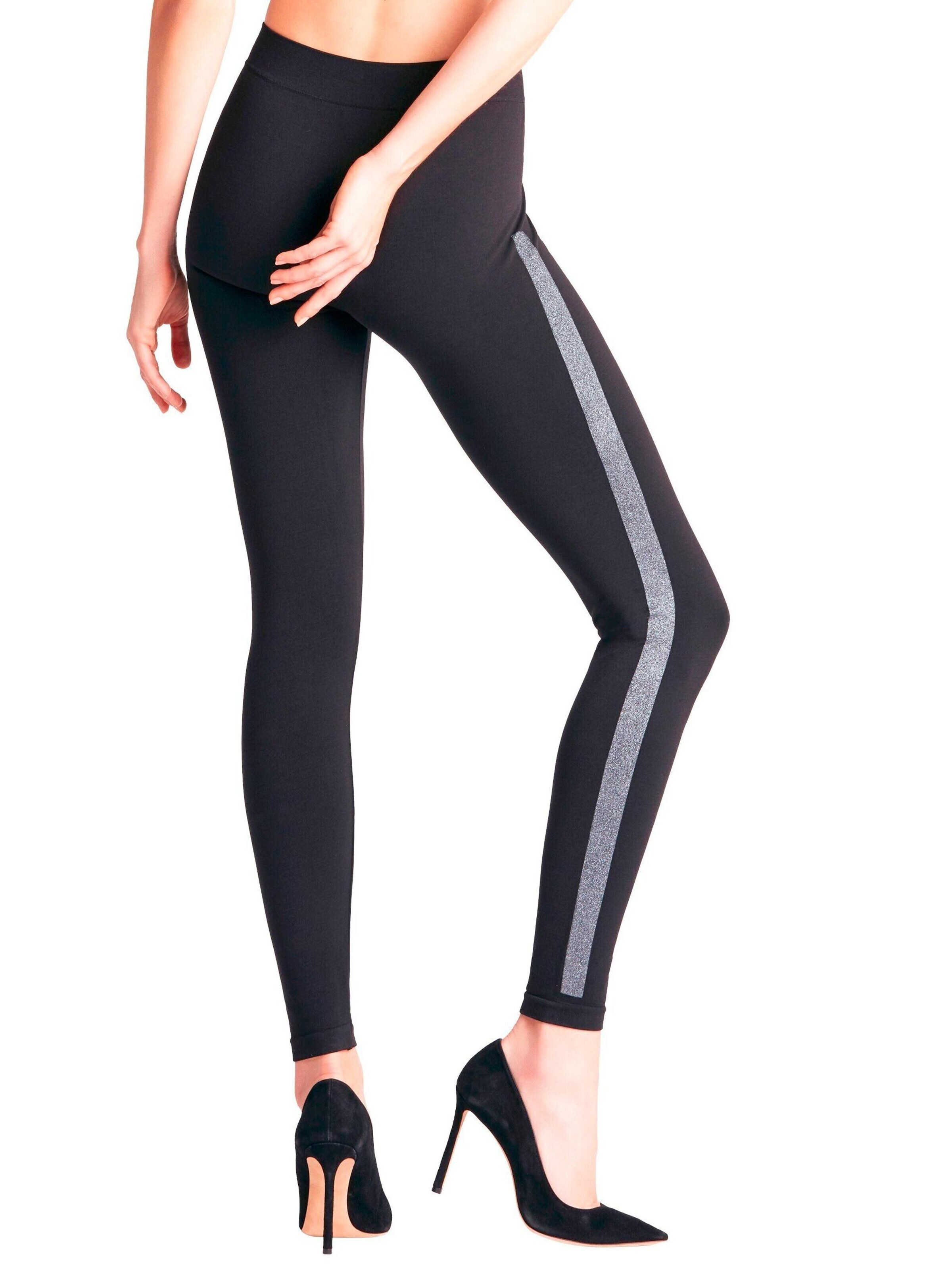 FALKE Slim fit Leggings 'Clean Intensity' in Black