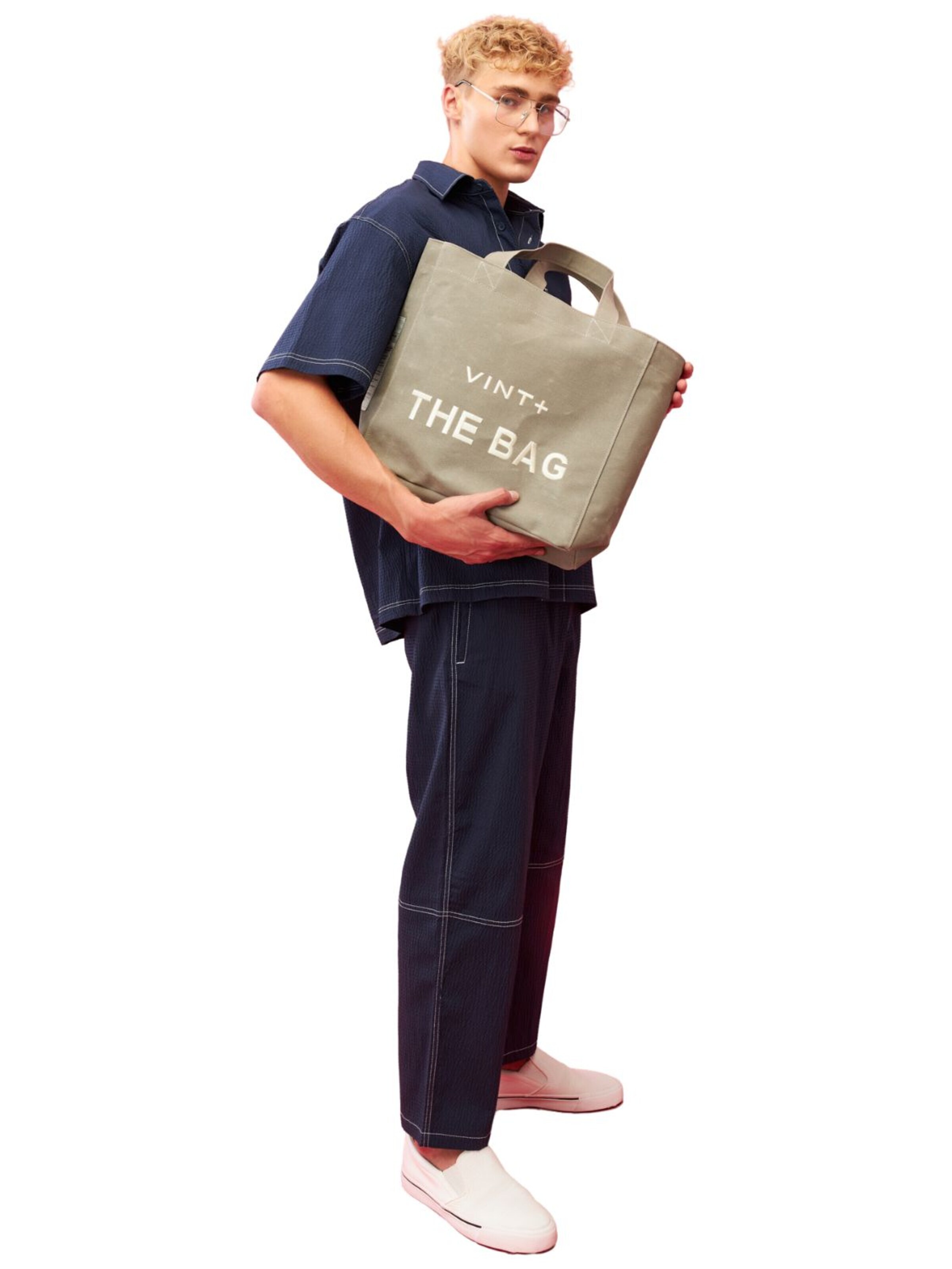VINT+ Shopper 'Tote Bag Big' in Grey