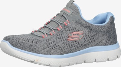 SKECHERS Sneaker in hellblau / graumeliert / pink, Produktansicht