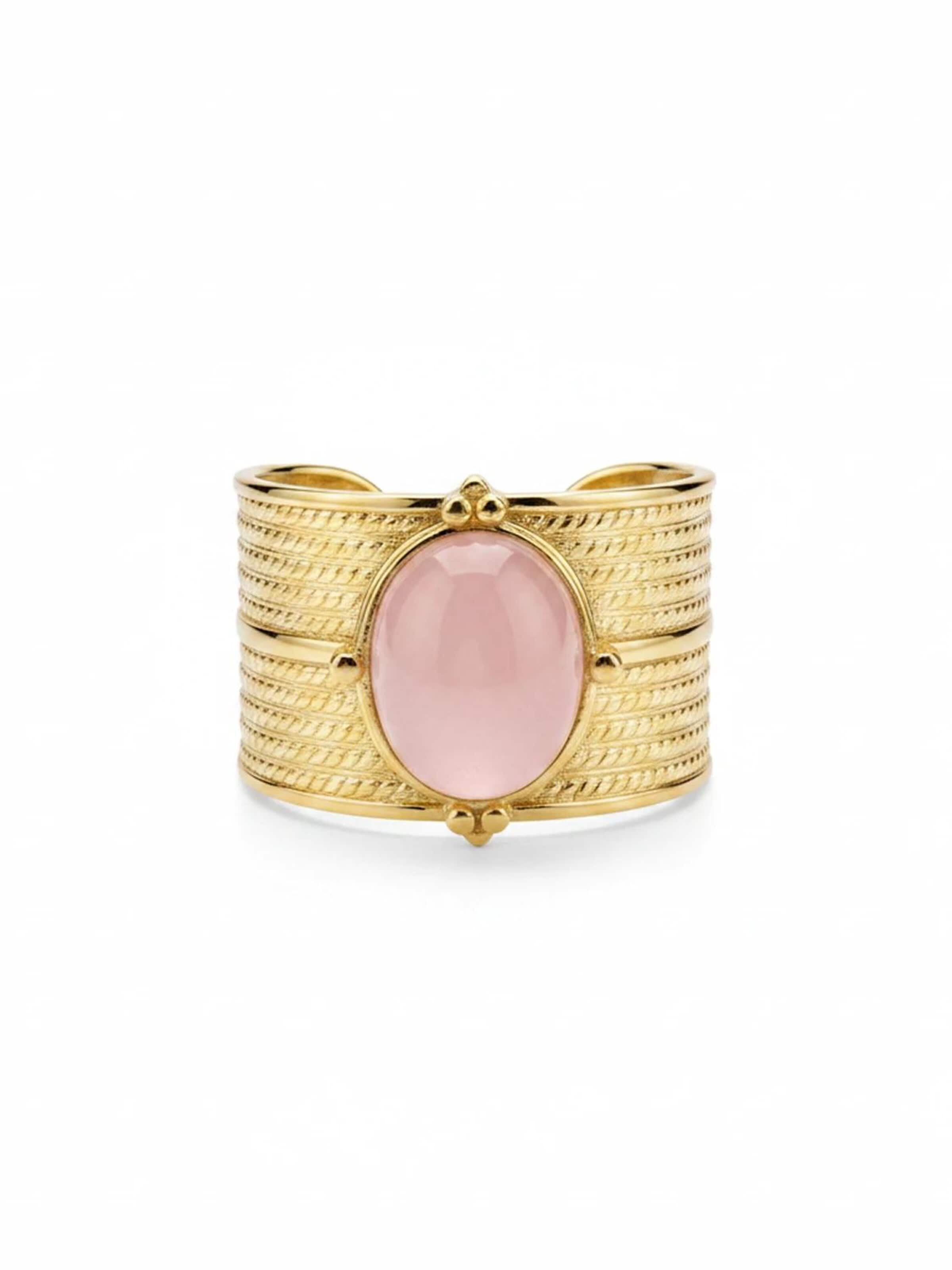 Bague 'Rosa di Sicilia' ETNÉE en or : devant