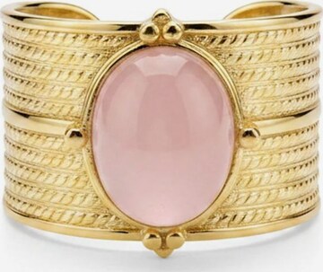 Anello 'Rosa di Sicilia' di ETNÉE in oro: frontale