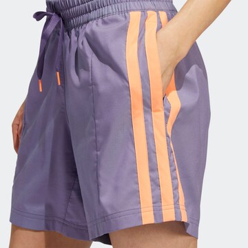 ADIDAS SPORTSWEAR Regular Sportshorts 'Hoop York City Pinned' in Lila