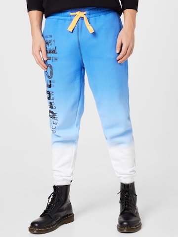 CAMP DAVID Loosefit Dip Dye Jogginghose mit Rubber Print in Blau: predná strana