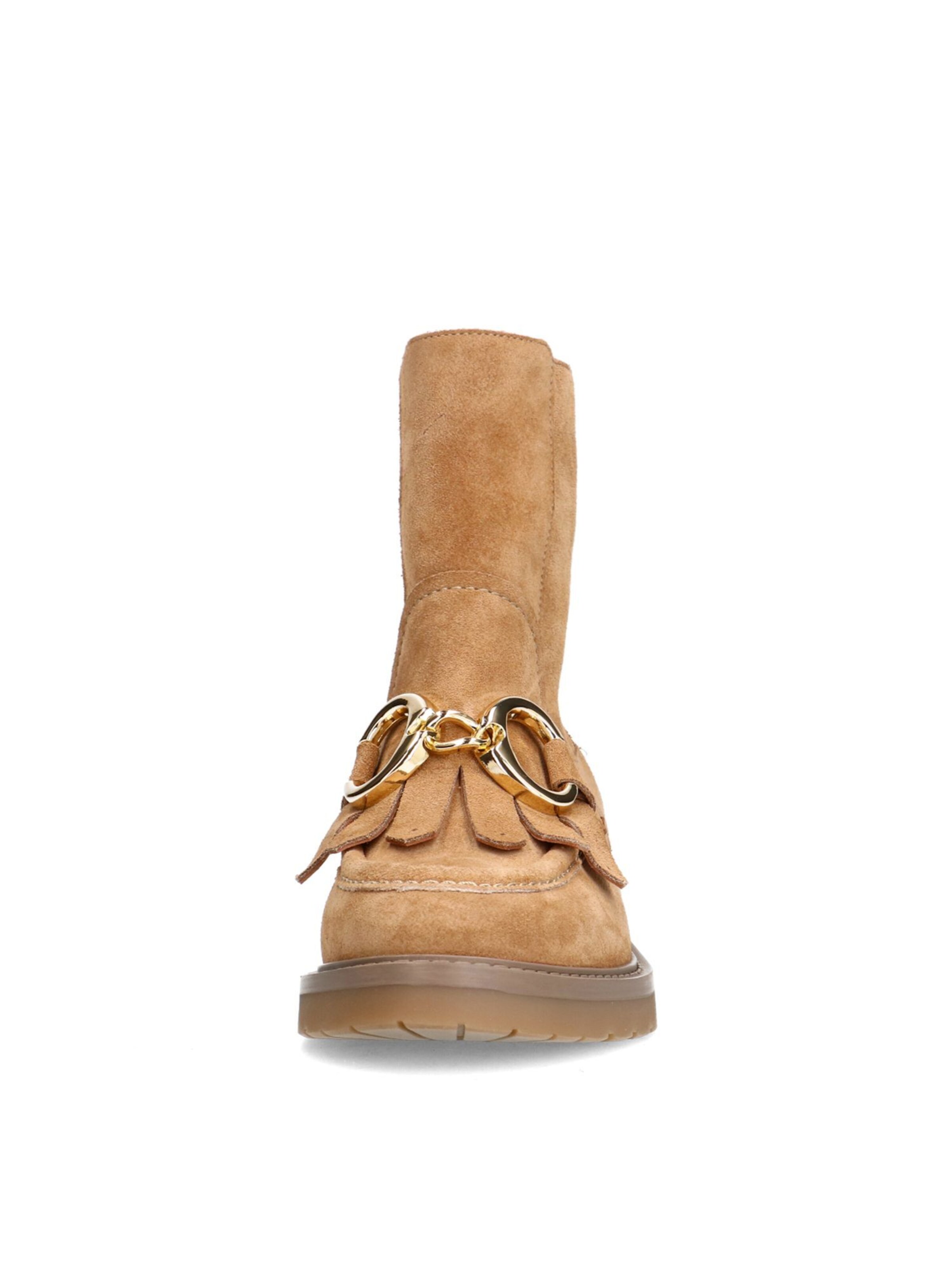 MANFIELD Stiefelette in Beige