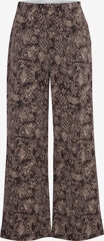 ICHI Wide Leg Hose 'IHKate' in Braun: Vorderseite